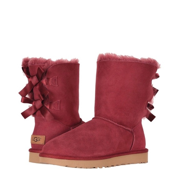 UGG Other - Ugg Bally bow tie short boots pink 4Y/6W